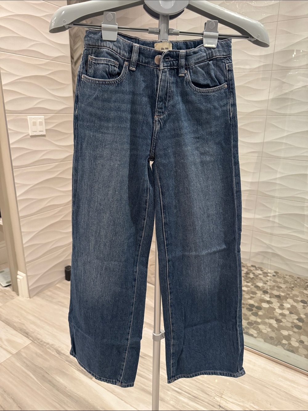 DL1961 Girls Nini Low Rise Wide-Leg Jeans 12